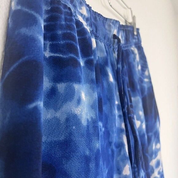 The Magic Of Stevie & Lindsay Women’s Pants Blue Tie Dye Drawstring Wide Leg XL - Picture 10 of 11